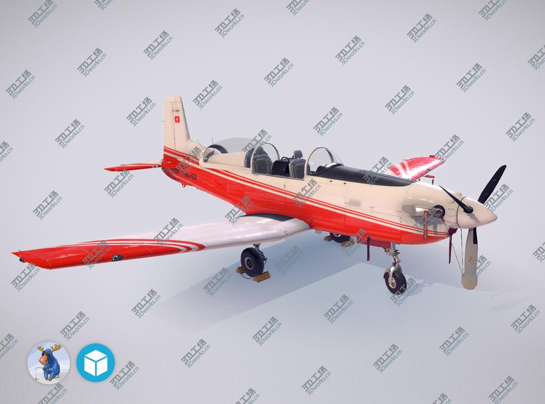 images/goods_img/202105073/Pilatus PC-7 Mk-I FactoryRedWhite livery/1.jpg
